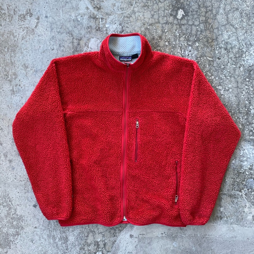 🍷Vintage Patagonia Retro Pile Cardigan (Sz L)